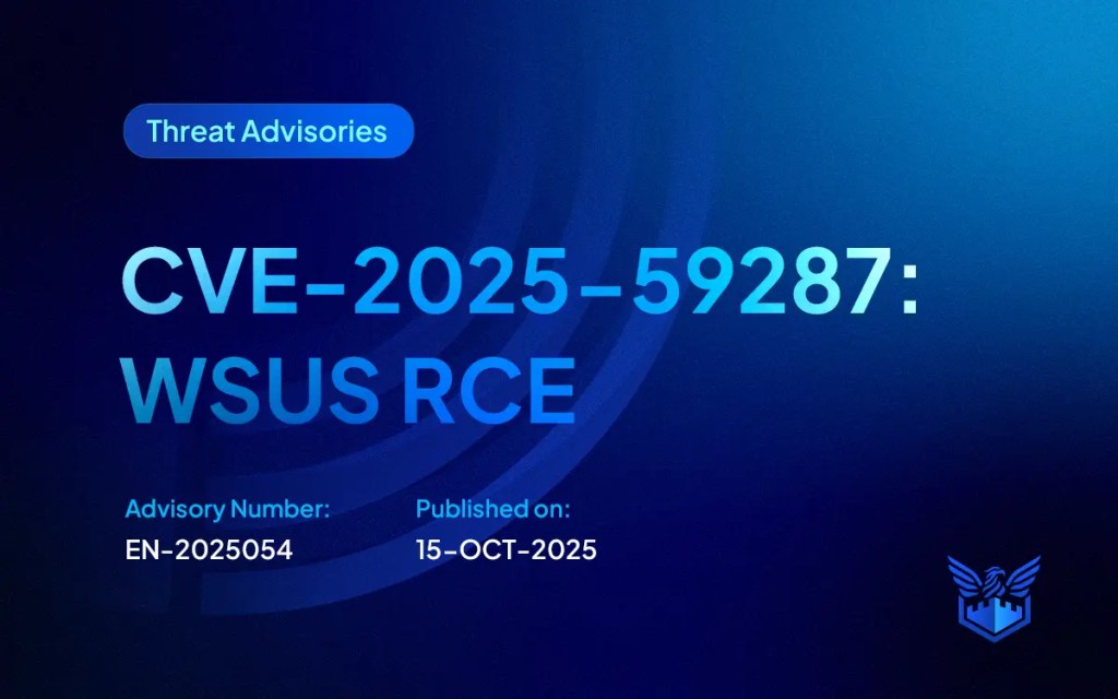 CVE-2025-59287 WSUS RCE image