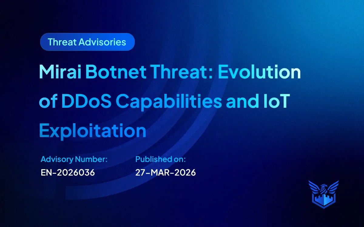 Mirai Botnet Threat Evolution of DDoS Capabilities and IoT Exploitation