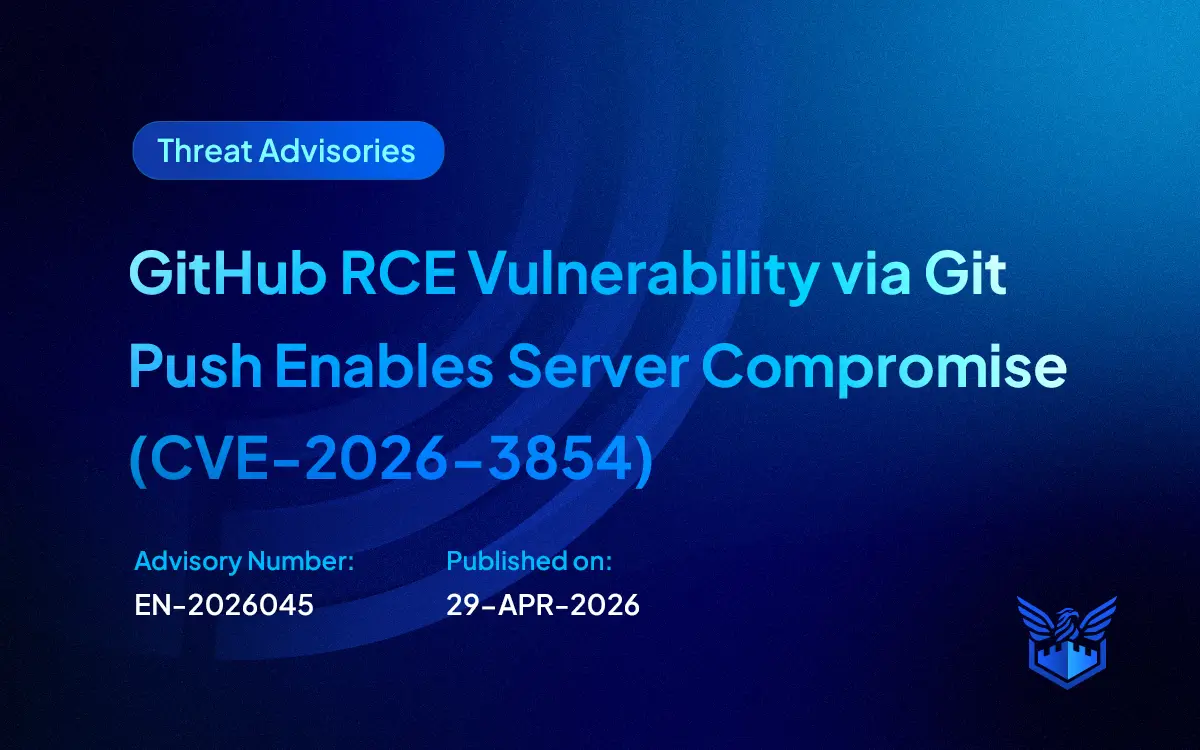 GitHub RCE Vulnerability via Git Push Enables Server Compromise (CVE-2026-3854)