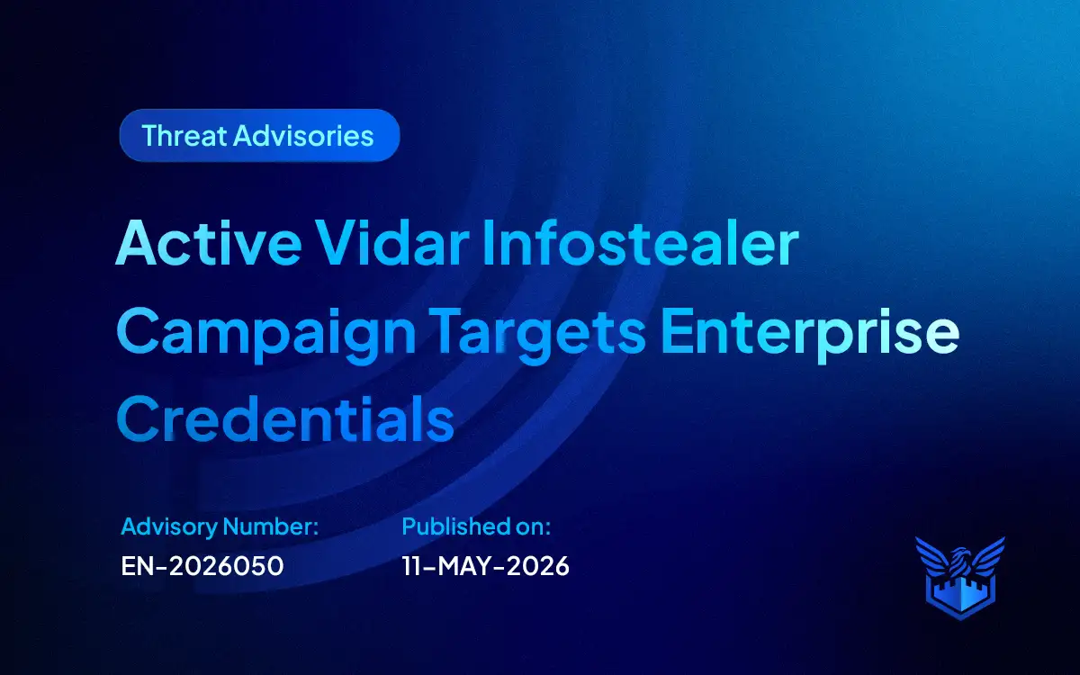 Active Vidar Infostealer Campaign Targets Enterprise Credentials