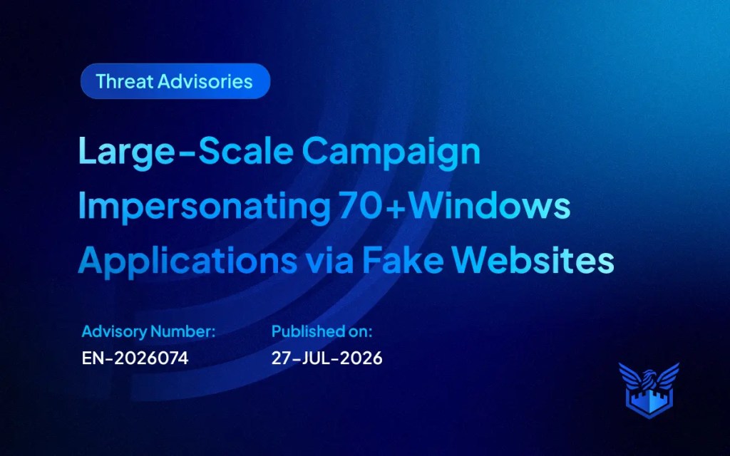 Large-Scale Campaign Impersonating 70+Windows Applications via Fake Websites